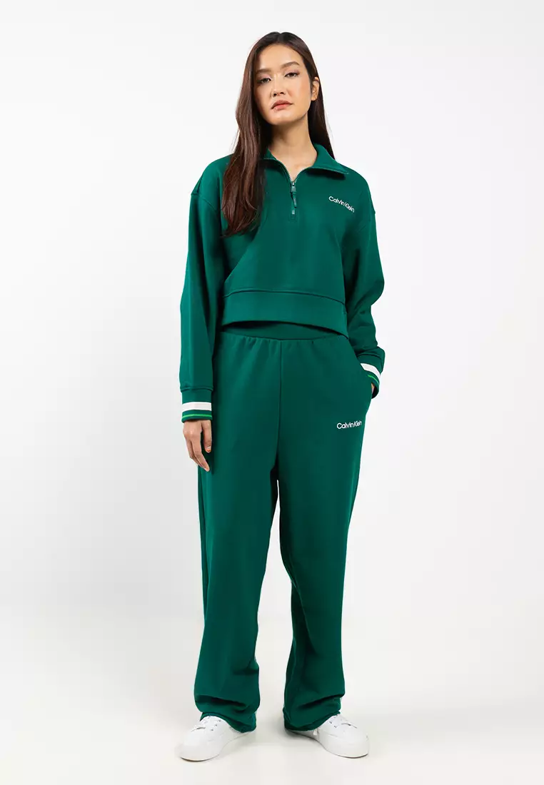 1/4 Zip Sweater with Rib Graphic - Calvin Klein Sport