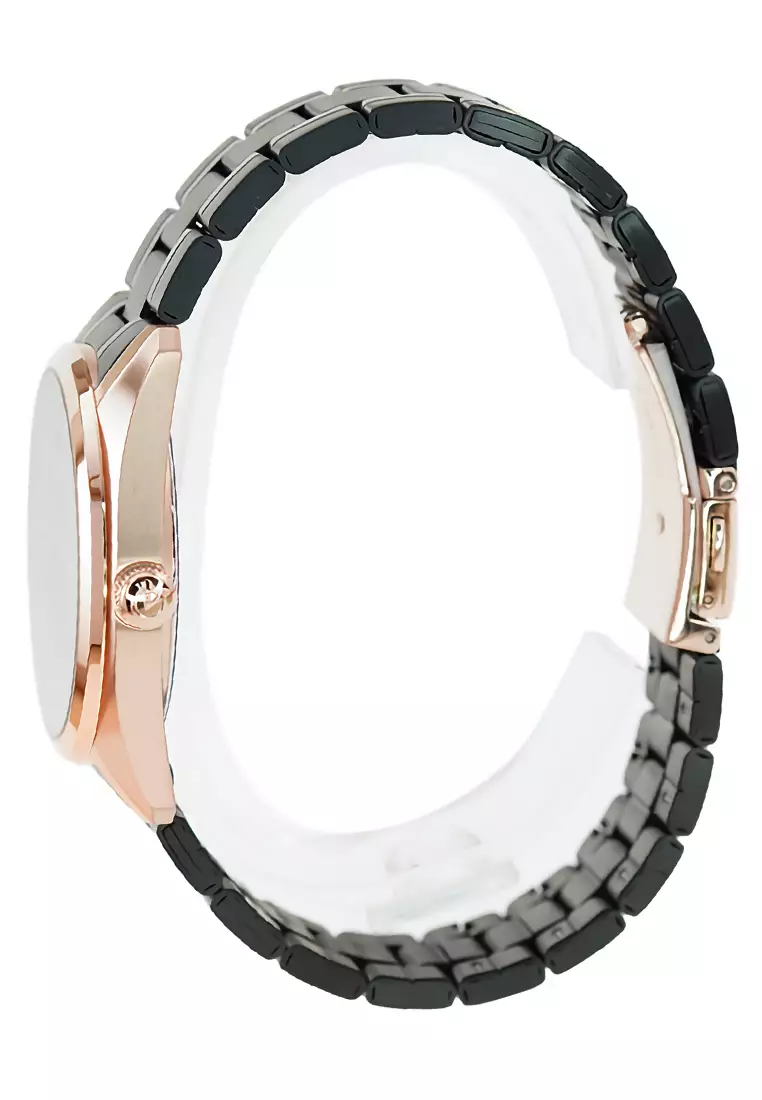 Alexandre Christie - Jam Tangan Analog Pria - Rosegold - Black Stainless Steel Bracelet - 8660MDBBRBA
