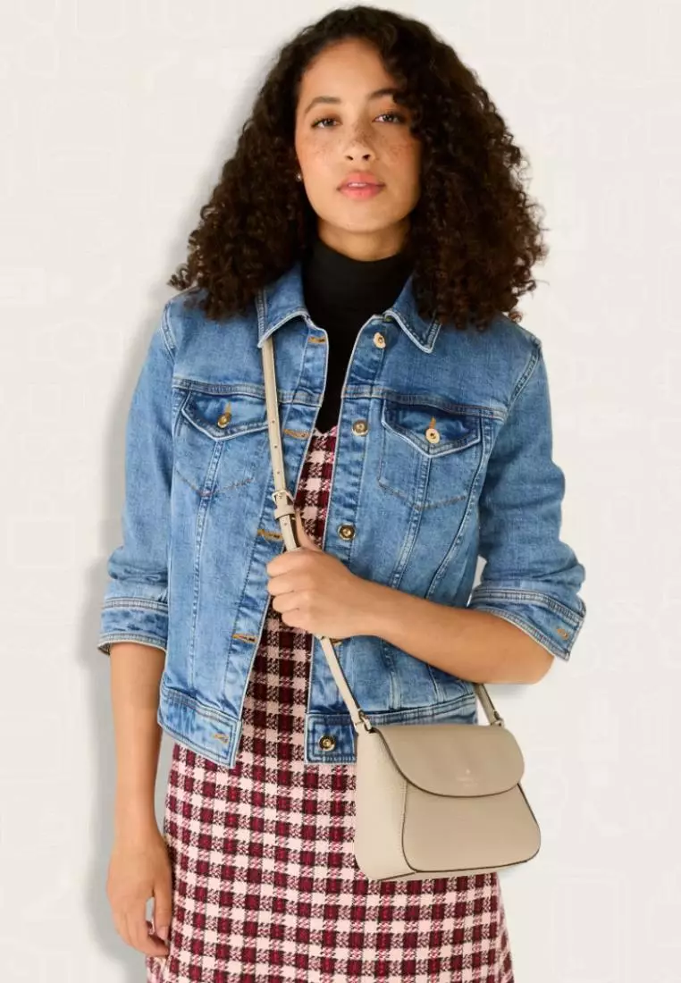 Kate Spade Monica Mini Flap Crossbody Light Sand