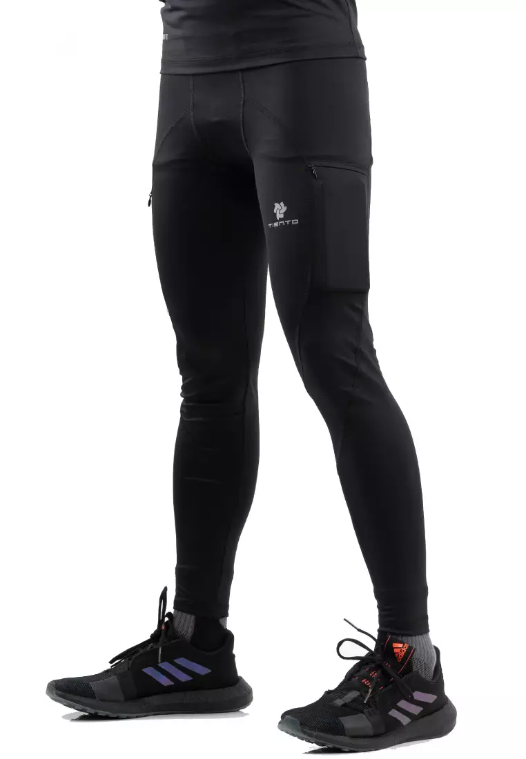 Tiento Celana Legging Evolution Long Pants with Hidden Pocket Men