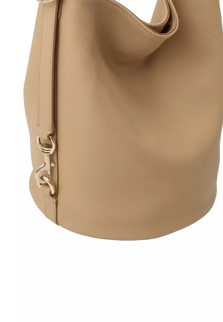 ORUKAMI Convertible Soft Bucket Bag - Toffee