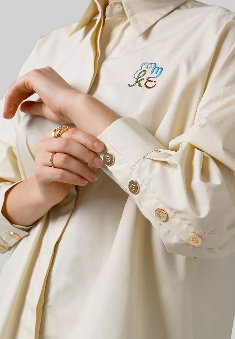 Kami Gale Oversized Top Wheat