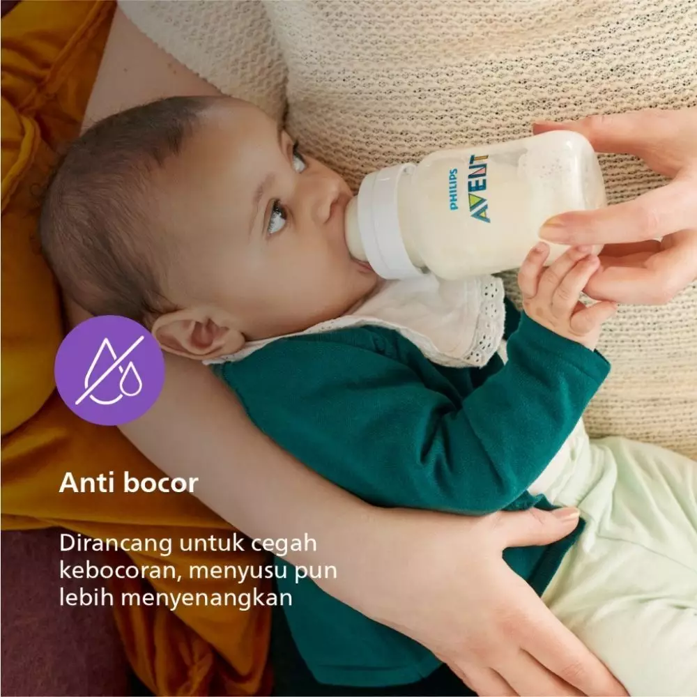 Philips Avent Bottle Anti-Colic Single 125ml 4Oz 2Pcs - Botol Susu Bayi | SCY100/01
