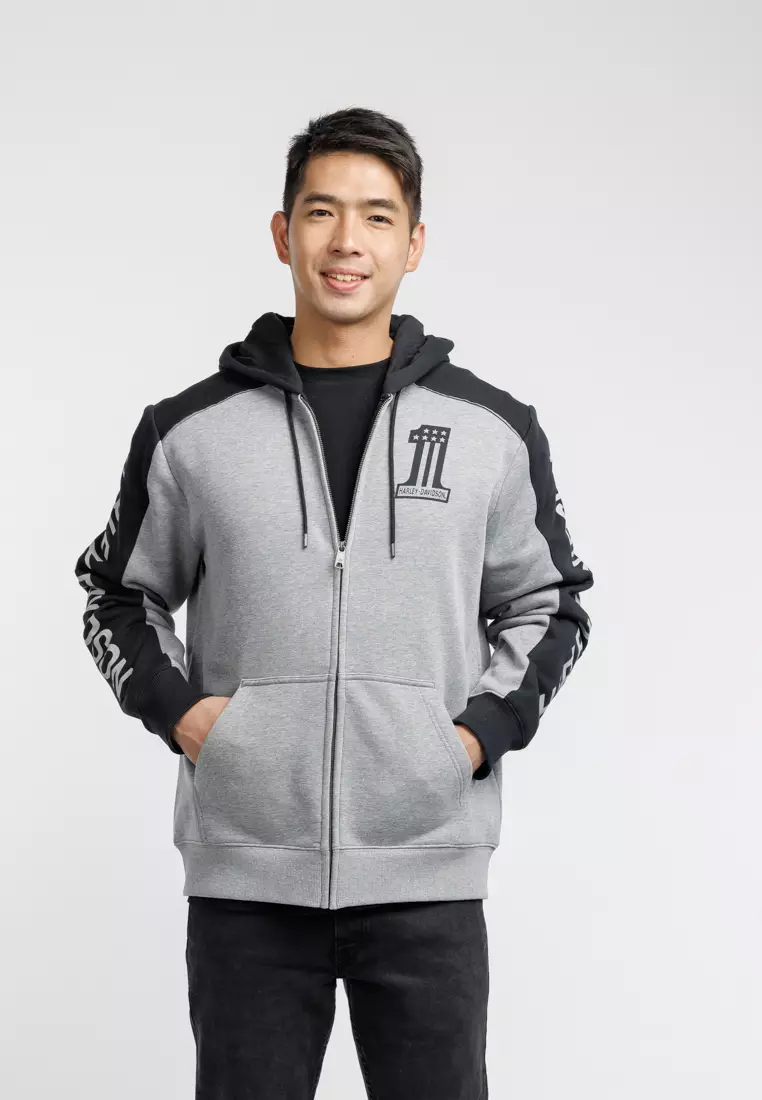 Mens harley davidson zip up sweatshirts store