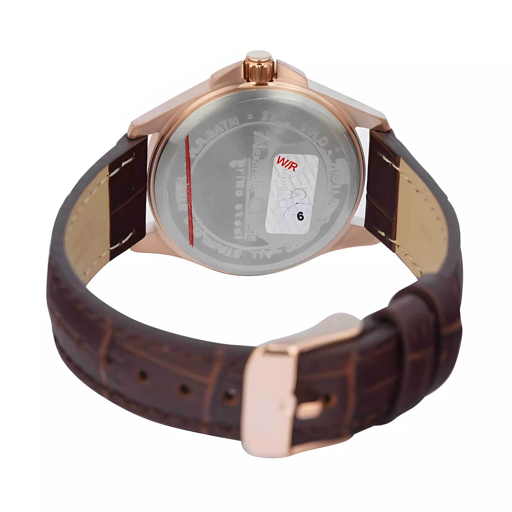 Alexandre Christie Primo Steel - Jam Tangan Analog Wanita - Rose Gold Case - Brown Leather Strap - 1031 LDLRGSL