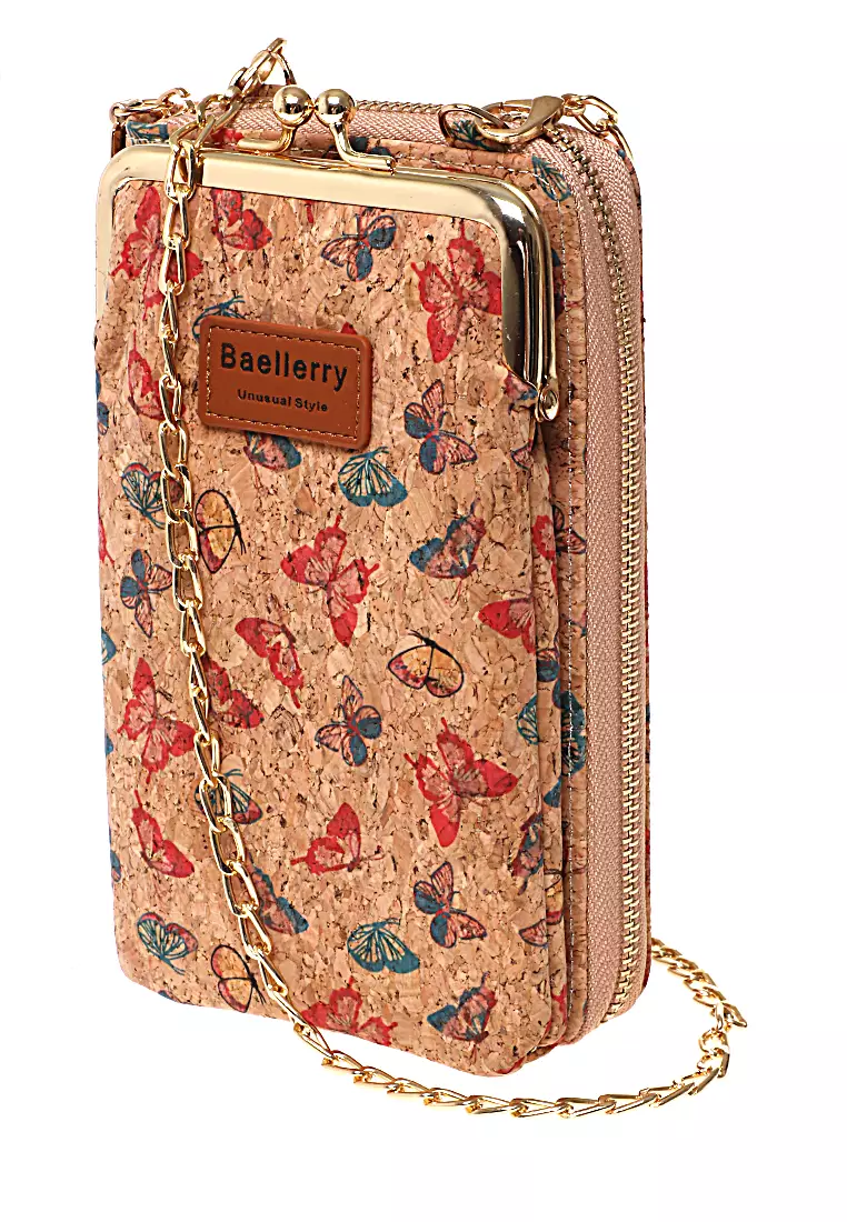 Tas Selempang Wanita Butterfly Dompet Sling Bag Multifungsi Many Slot Material Kulit Leather ORIGINAL