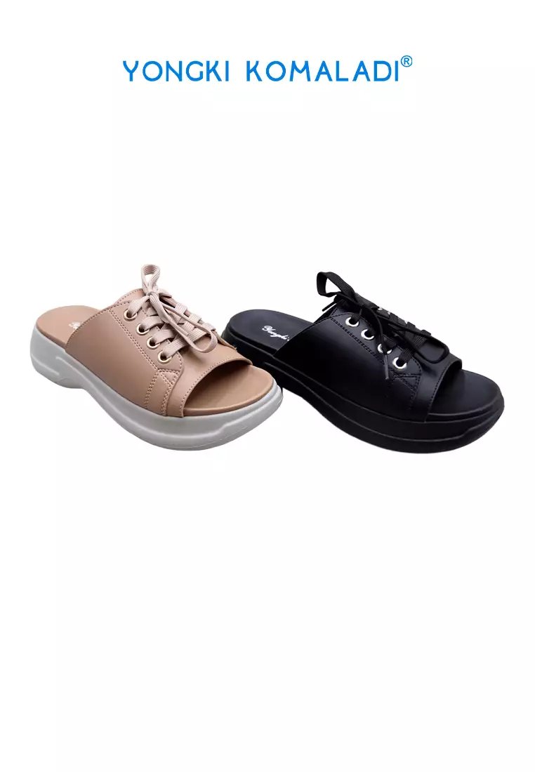 [ ORIGINAL ] YONGKI KOMALADI WEDGES OL-RNY4114-24 HITAM