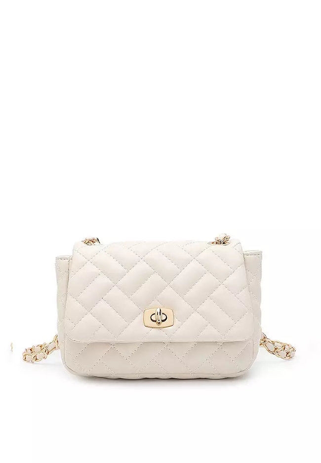 Quilted crossbody bag hot sale with chain