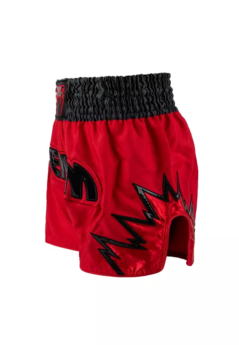 Venum Inferno Muay Thai Shorts - Charcoal Grey/Red
