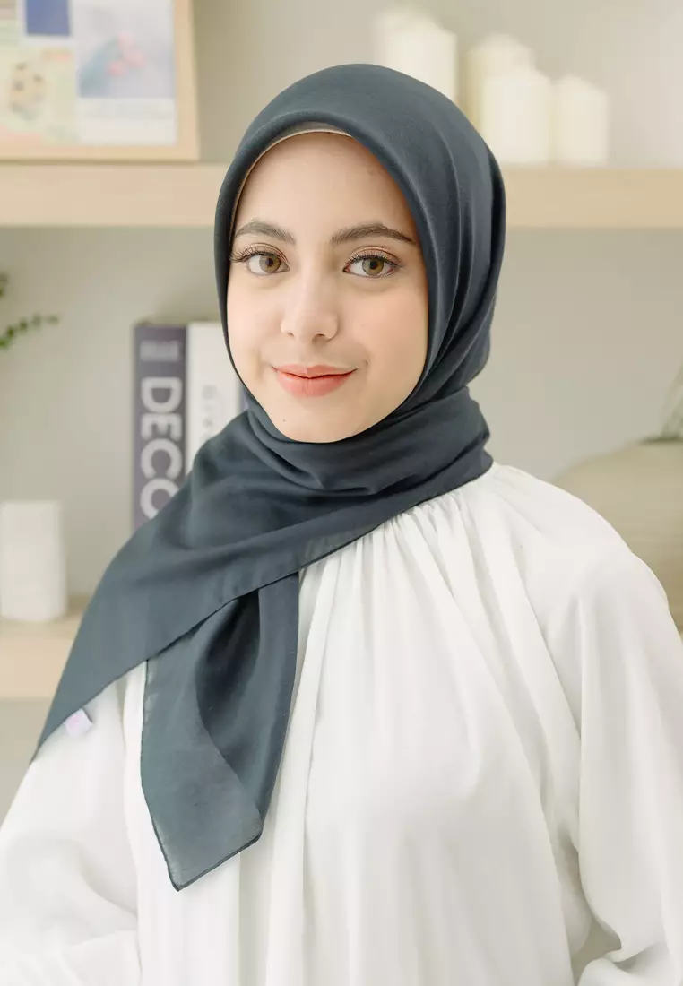 Theya Voal Square Charcoal NEW