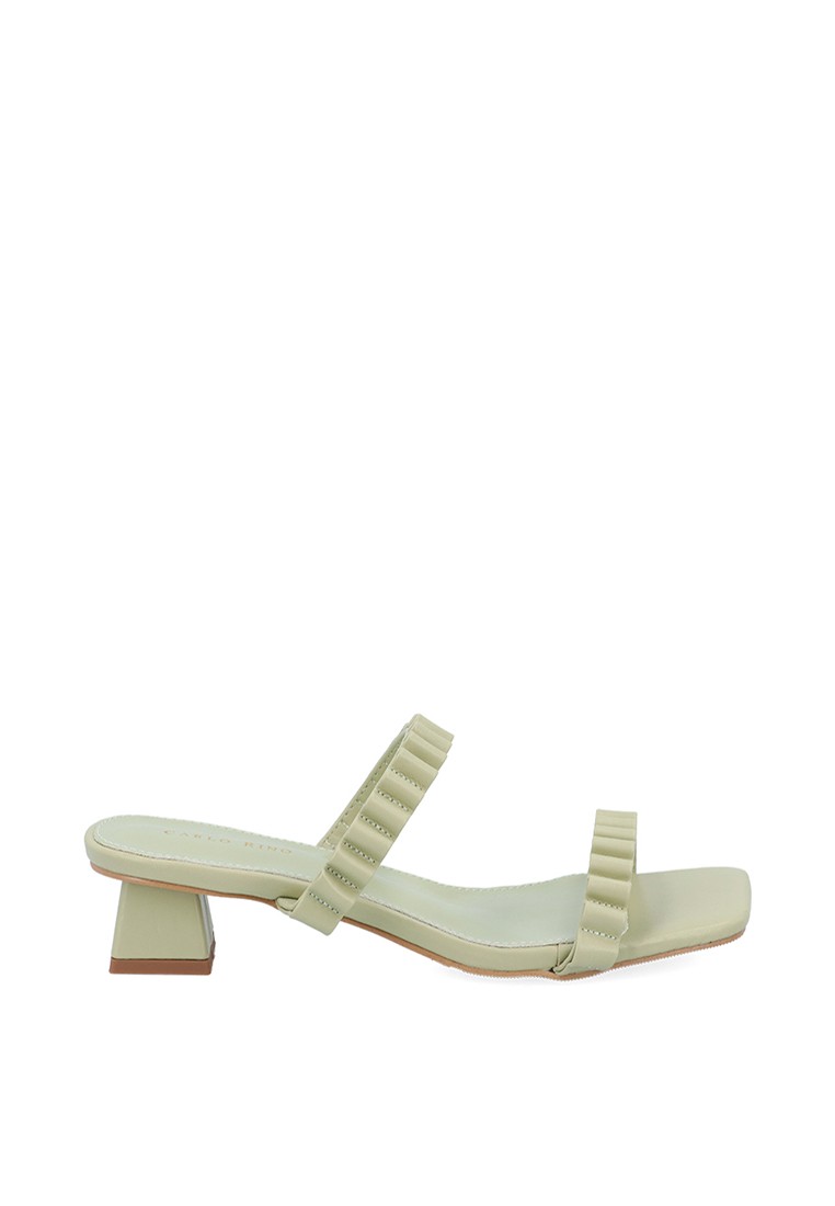 Green Stripy Sandals