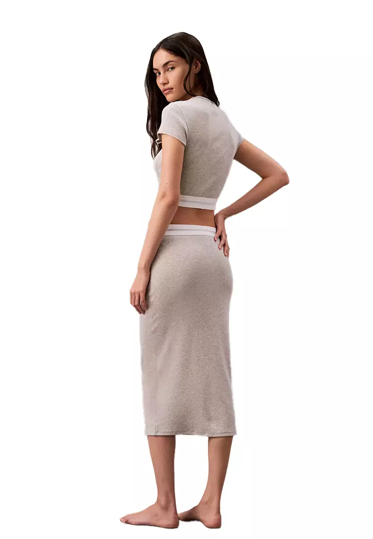 CKU Rib Skirt Grey Heather