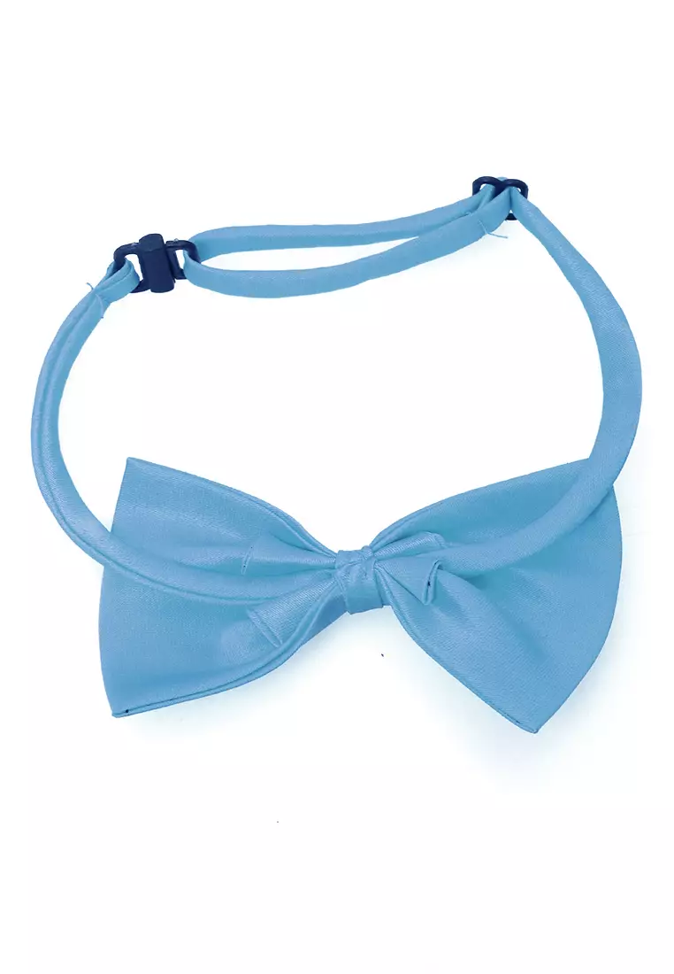 Rosarie Aksesoris Fashion Anak Pria Dasi Kupu-Kupu Tali Kecil Kid Bowties Material Polyester ORIGINAL - Sky Blue