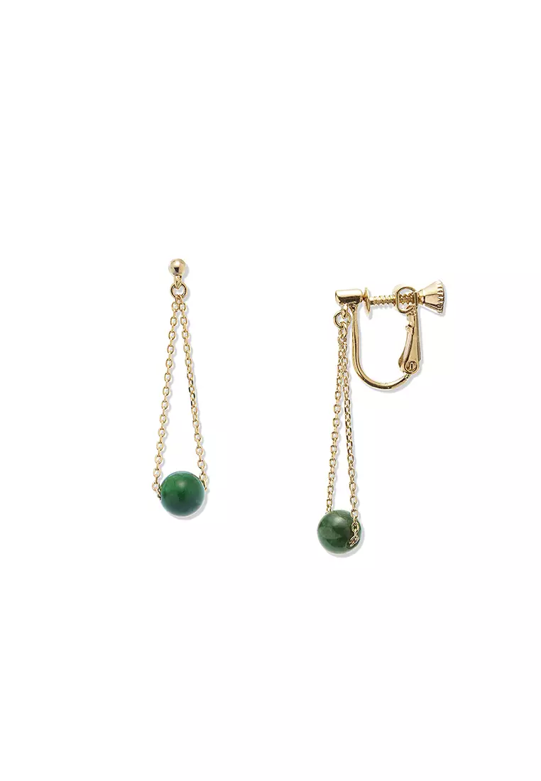 Gemstone clip sale on earrings