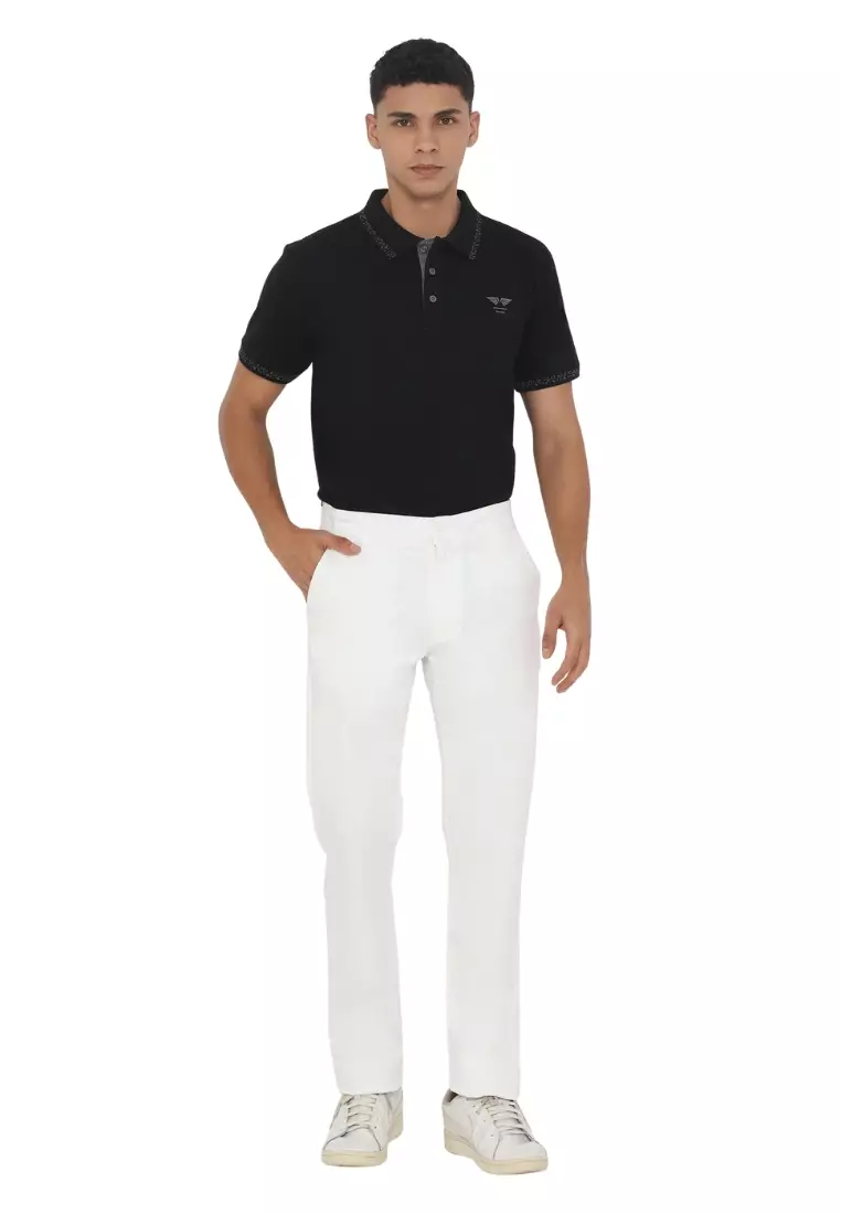 POLICE Celana Chino Panjang Cotton Premium Stretch Pria