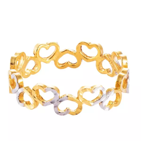 HABIB 916/22K Yellow and White Gold Ring RCC033