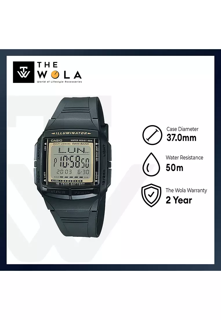 Buy Casio Watches Casio Men s Digital Watch DB 36 9AV Black Resin