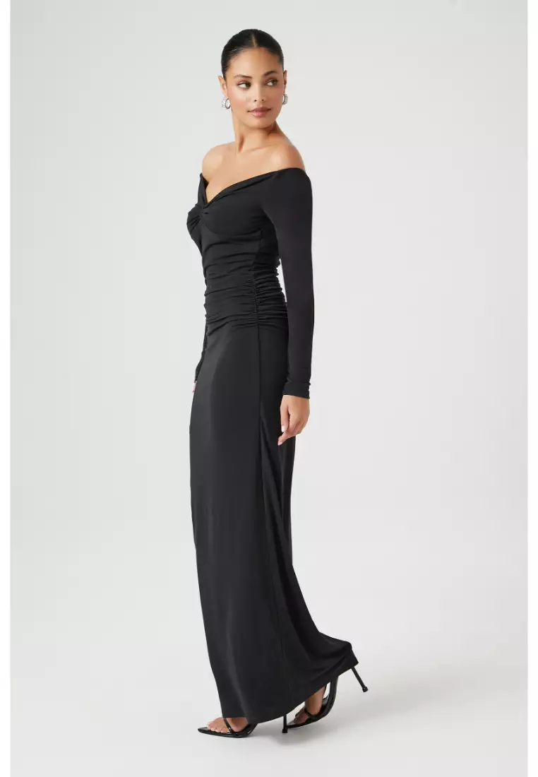 Forever 21 off the shoulder deals maxi dress