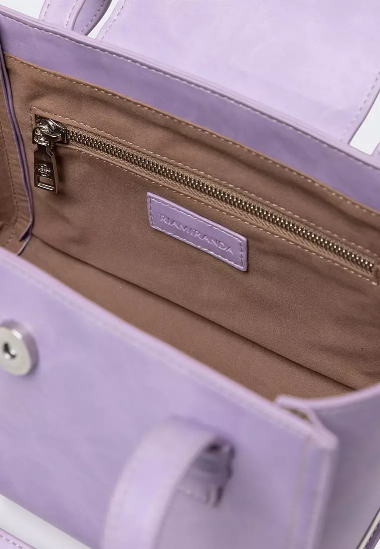 Ria Miranda Lavender Nina Small Box Bag