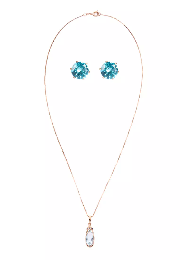 Vintage aquamarine jewelry top