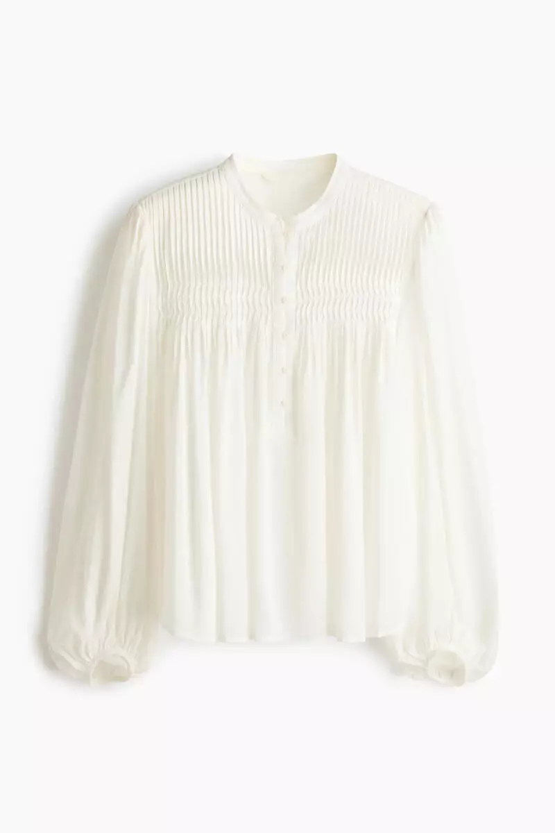 Pintucked blouse