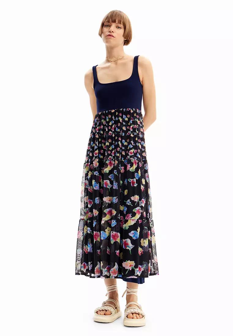 Desigual Woman Combination floral midi