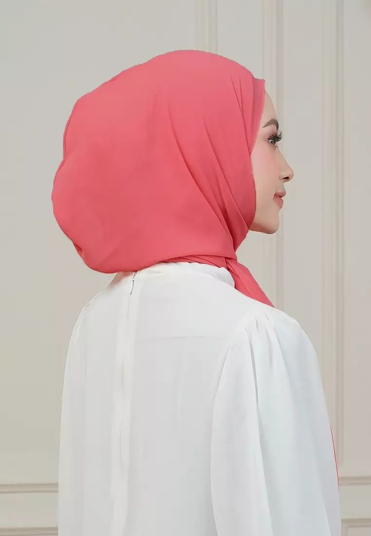 HIJAB INSTAN MAGNET SYIFA - DEEP SALMON