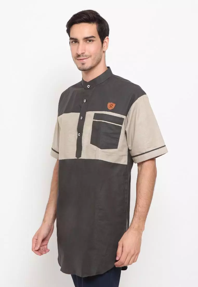Zayidan Baju Koko Gamis Muslim Pria Jafar - Abu Tua