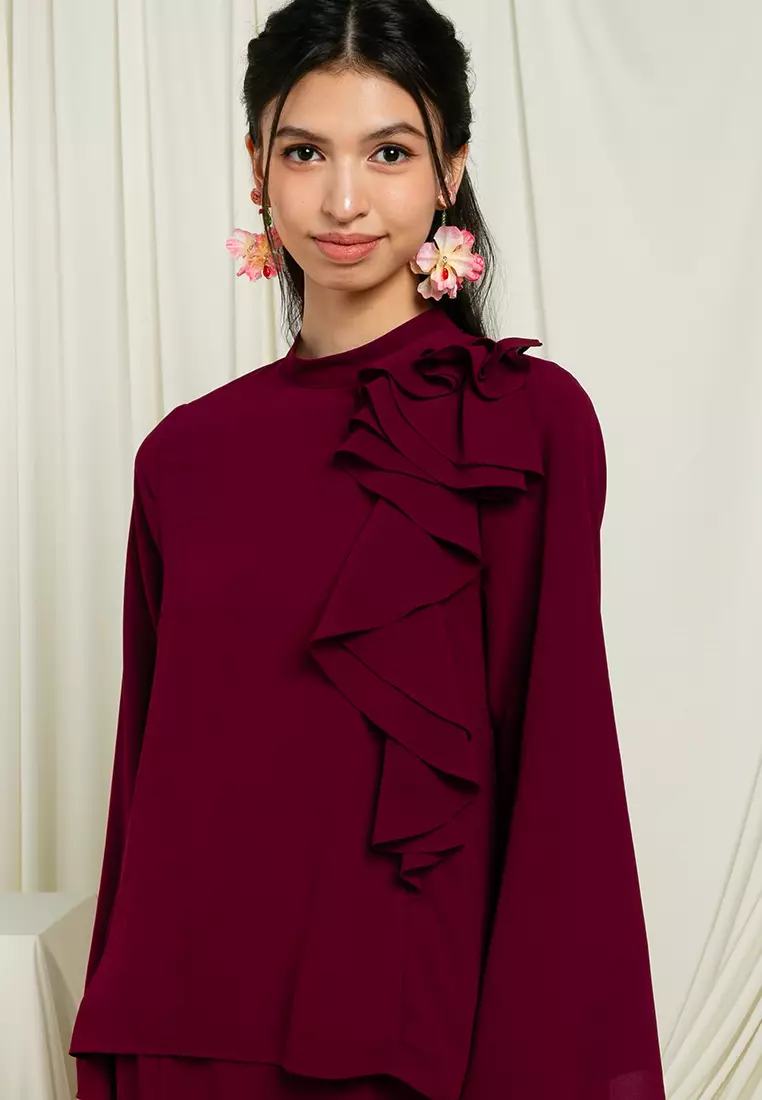 Adra Ruffles Kurung Set