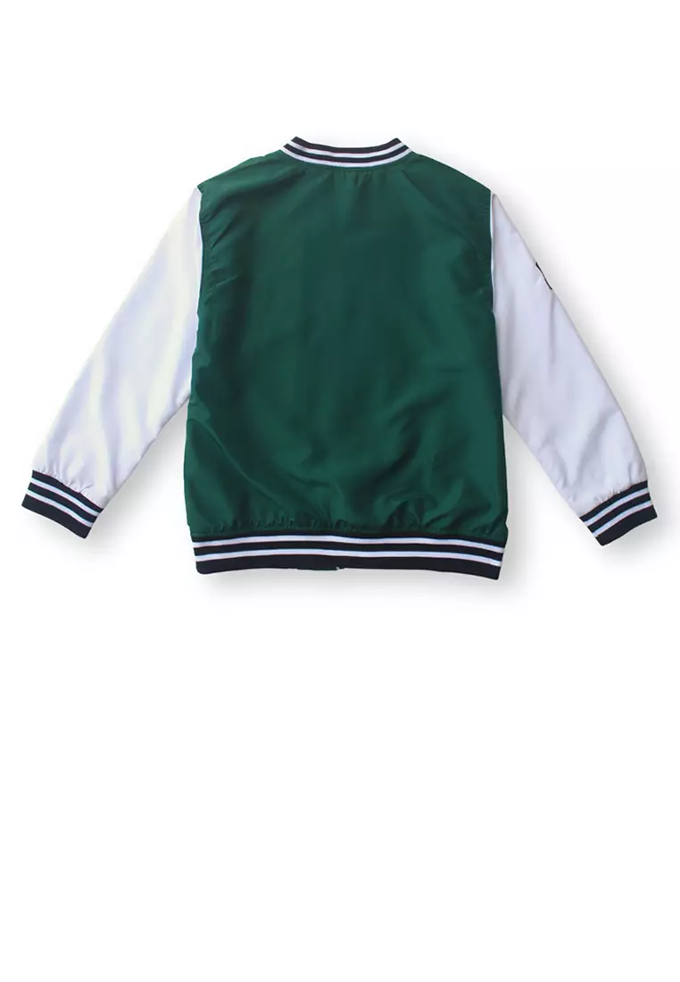 Jaket Bomber Anak Laki Hijau/ Boys Jacket Bomber Green/ Rj The Adventure