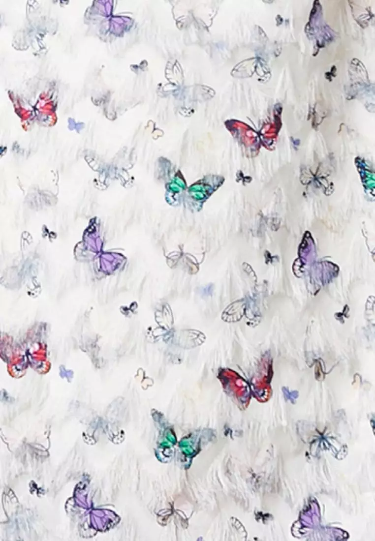 2024 new sweet butterfly pattern dress K071708