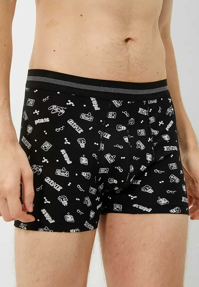 Patterned best sale boxer briefs