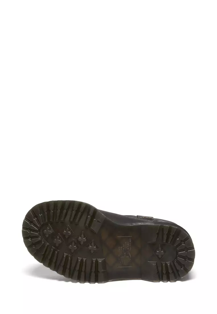 Anistone Leather Biker Black Boots Women