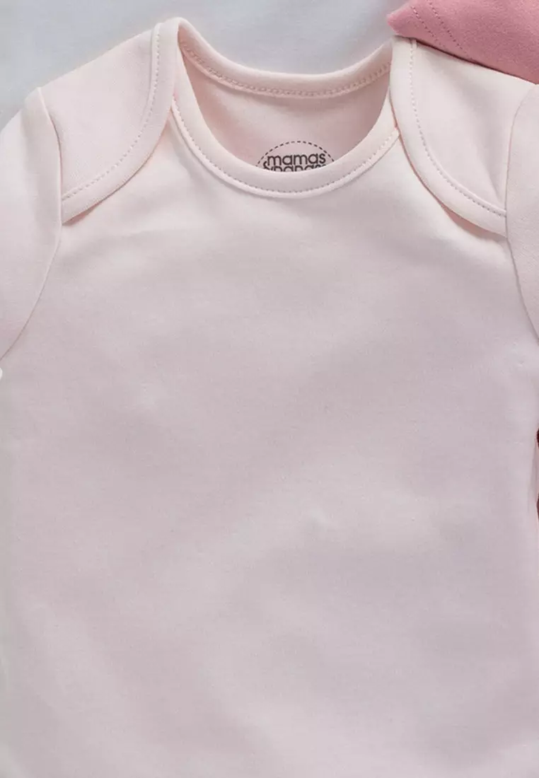 Welcome to the World Pink Short Sleeved Baby Bodysuit Multipack - Set of 5