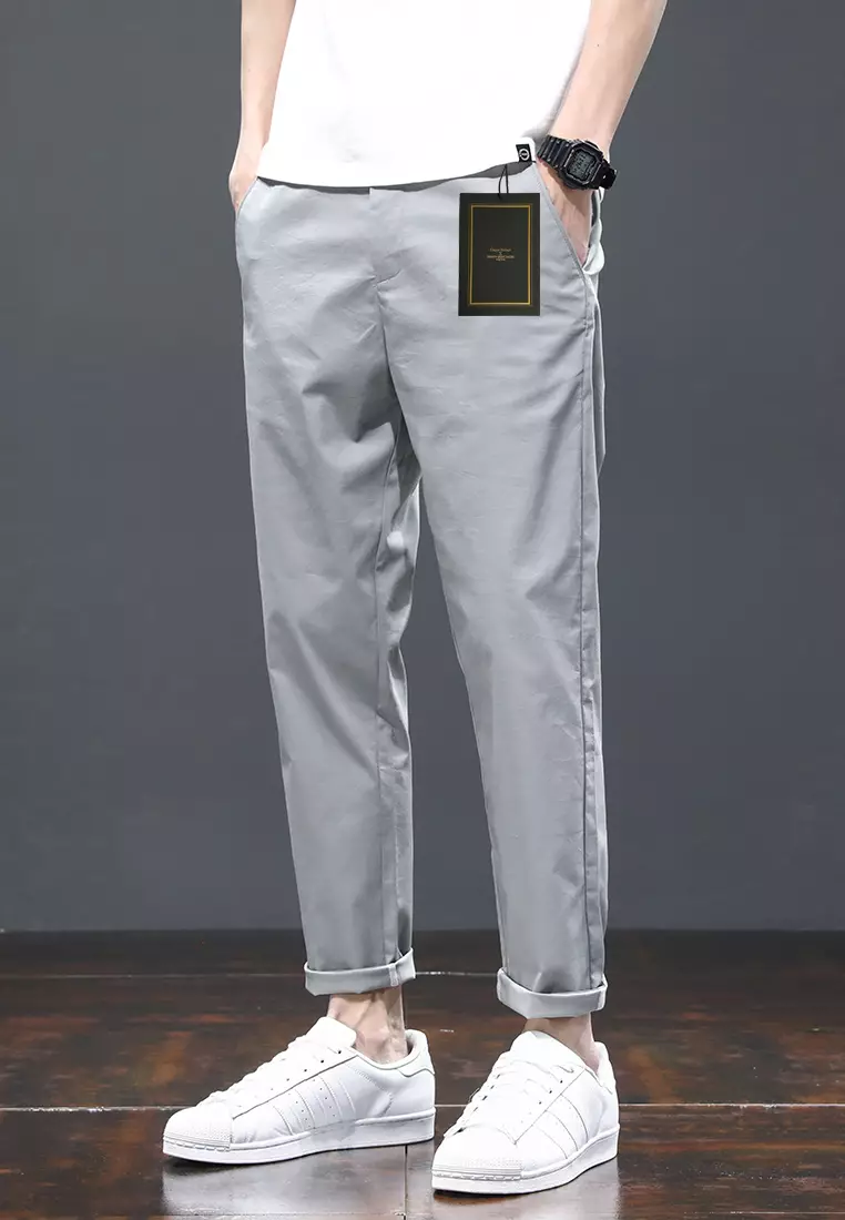 Ice Silk Feeling Cropped Pants AY-L808