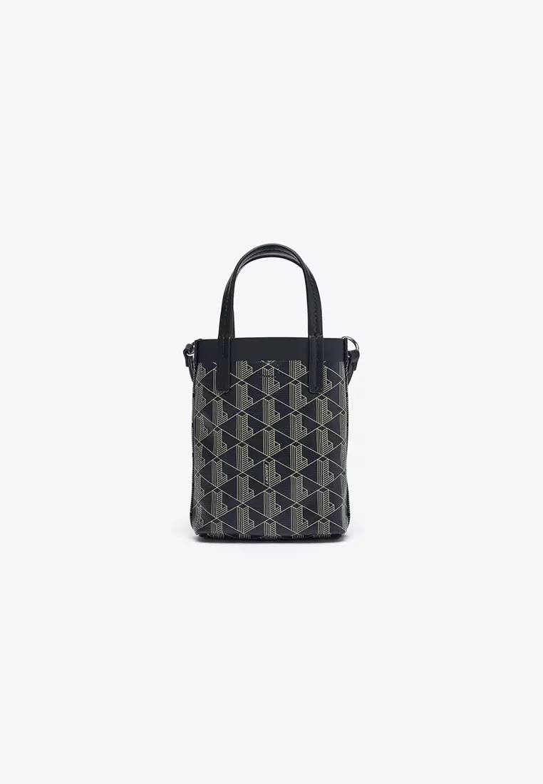 Buy Lacoste Zely Coated Canvas Monogram Mini Tote 2025 Online