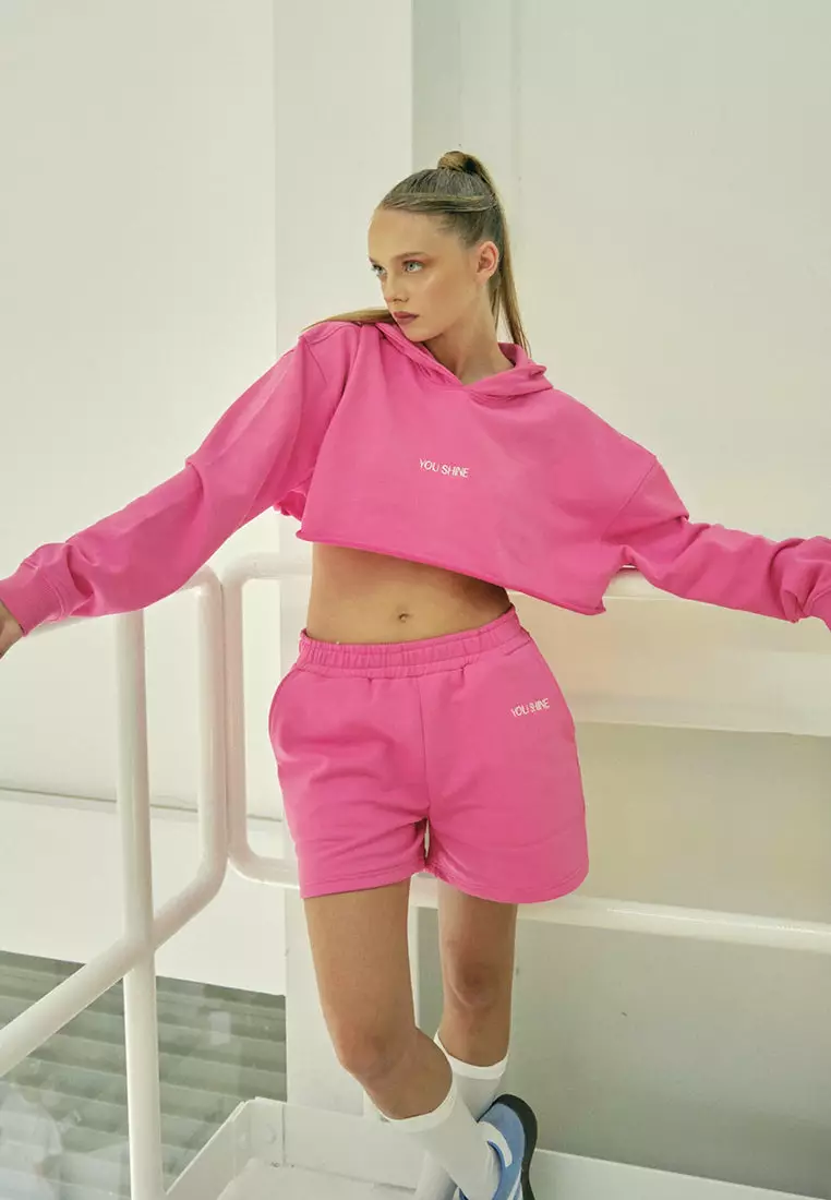 VIRGIO Cotton Pink Pull-On Shorts