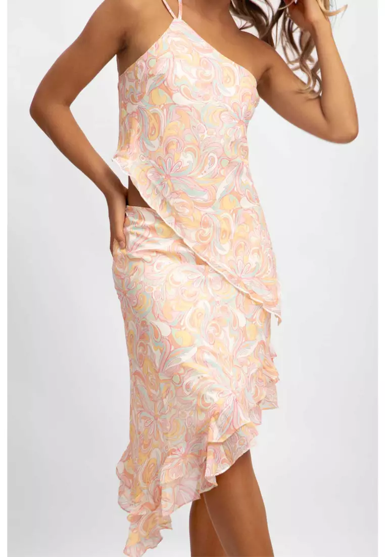 Buy Blackbough Swim Irish Ruffled Asymmetrical Set / Gold Rush 2026 ...