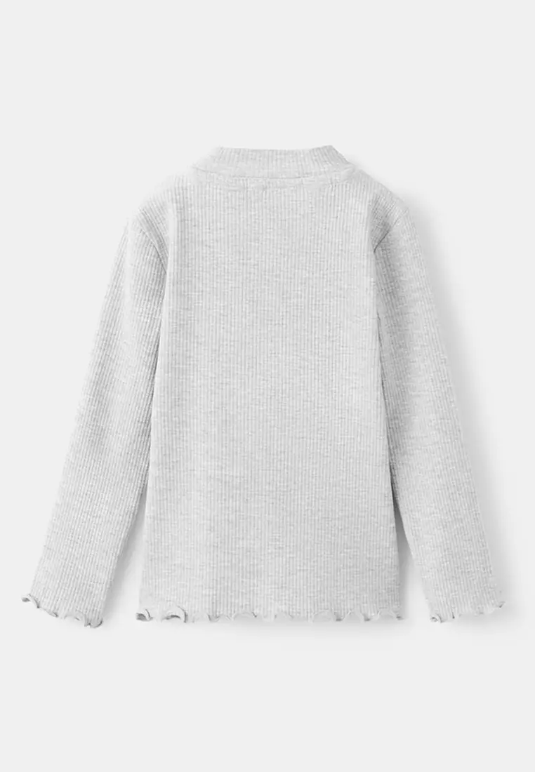 Ribbed Long-Sleeved T-Shirt