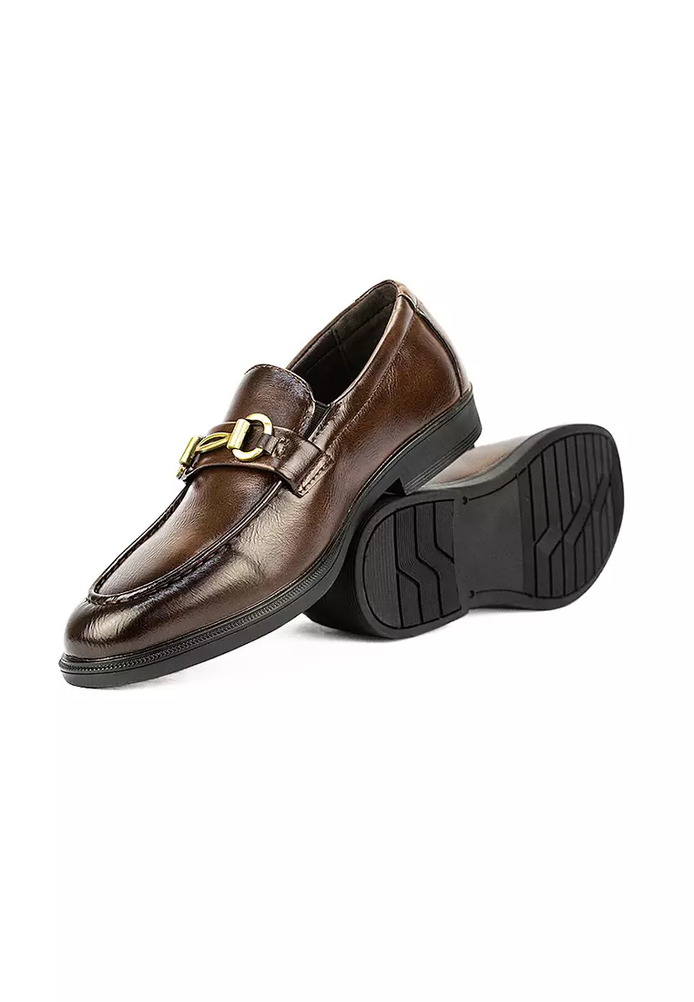 Men's Formal Slip On Shoes Mw 24312 Dark Brown C45 C91