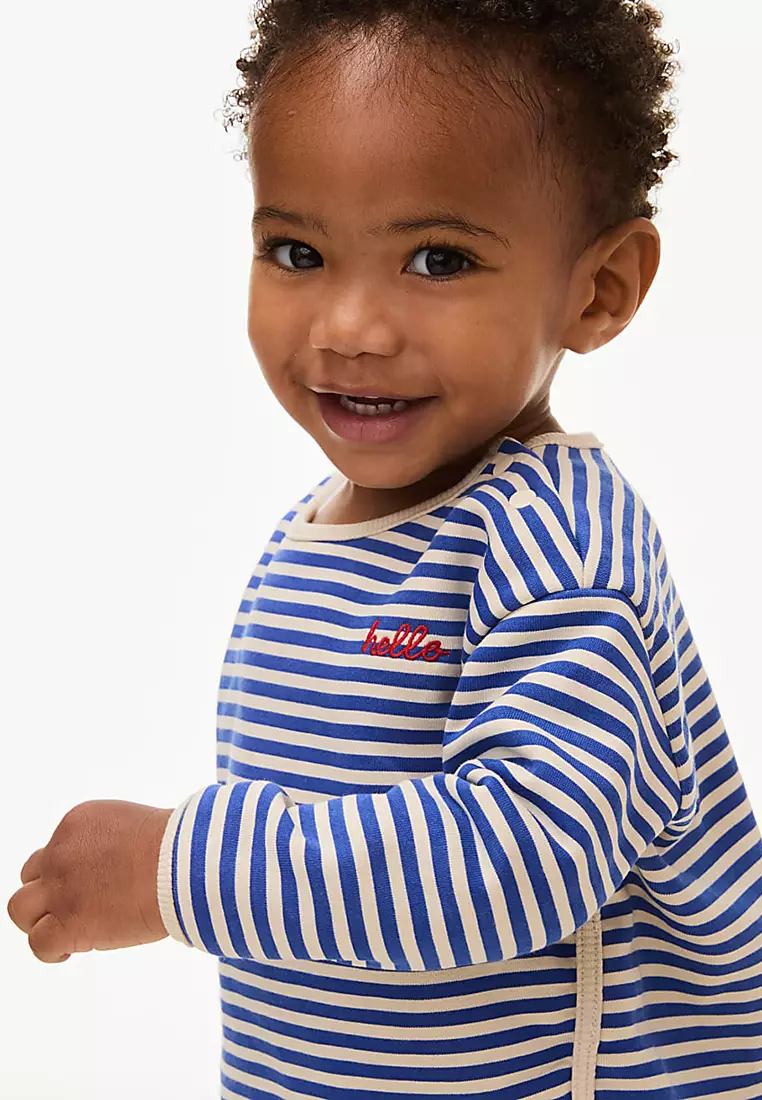 2Pc Cotton Rich Top & Bottom Outfit