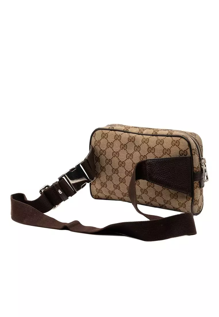 Pre-Loved Gucci Gg Canvas Belt Bag