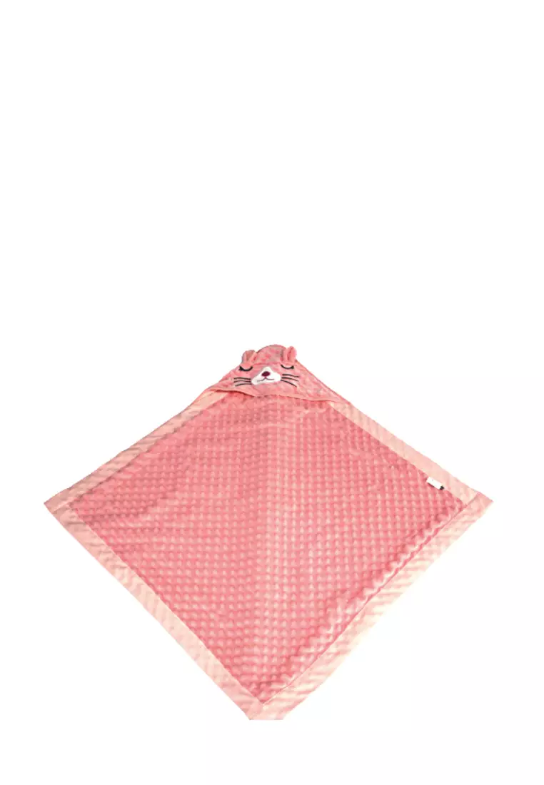 Freckles Super Soft Baby Blanket Rabbit - Pink - Selimut anak & topi