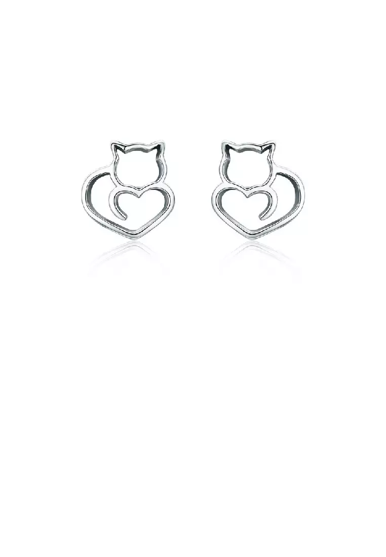 Cute stud earrings sterling silver cheap