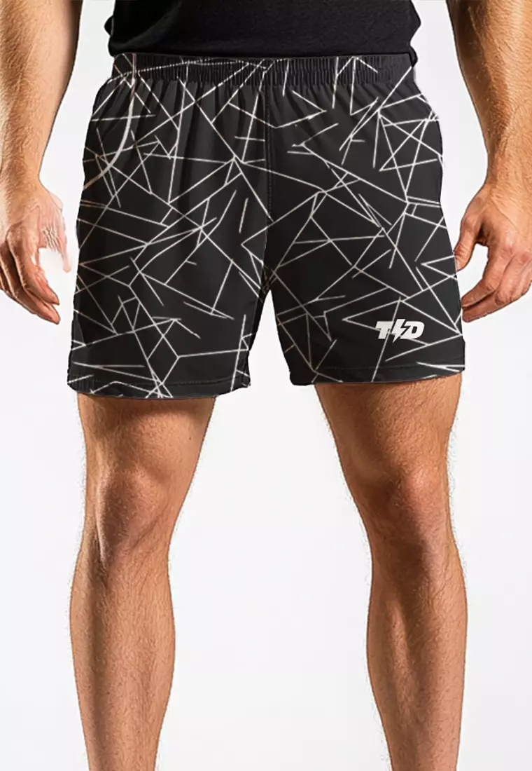 MB103 celana pendek pake pola triangle black