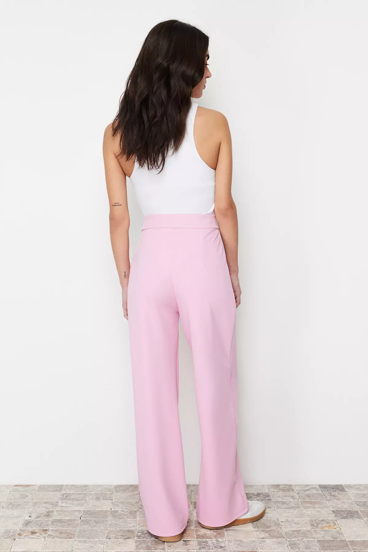 High Waist Wide Leg Trousers