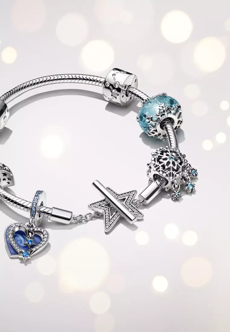Buy PANDORA Pandora Moments Asymmetric Star T-bar Snake Chain