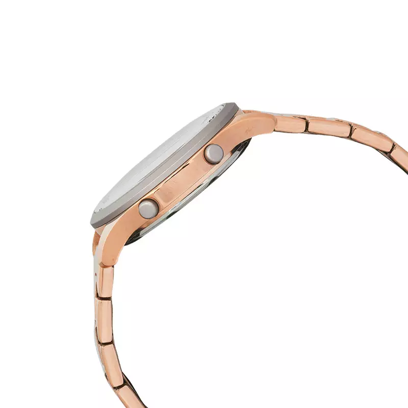 Jam Tangan Wanita Alexandre Christie Digi AC 9363 LH BRGLPBA Ladies Digital Dial Rose Gold Stainless Steel Strap