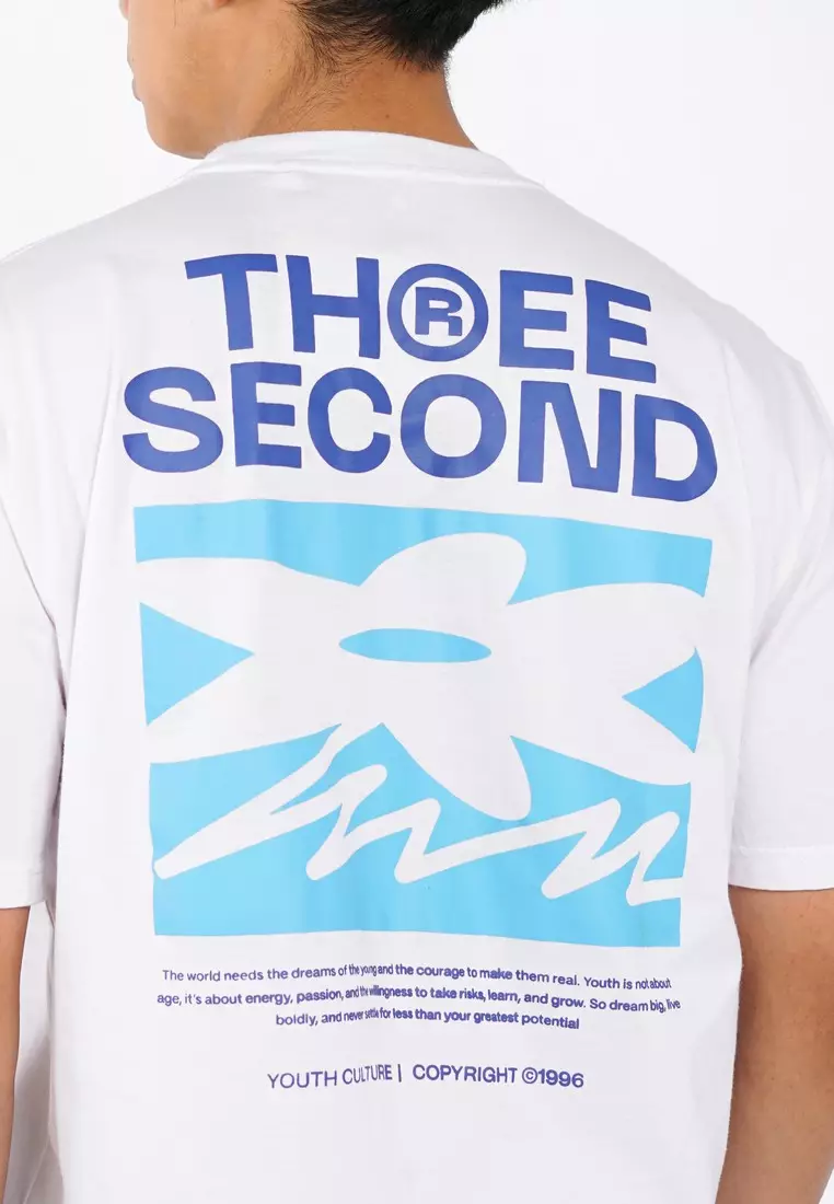 3Second Men's T-Shirt Short Sleeve Regular Fit Cotton Colmar OL-C250425