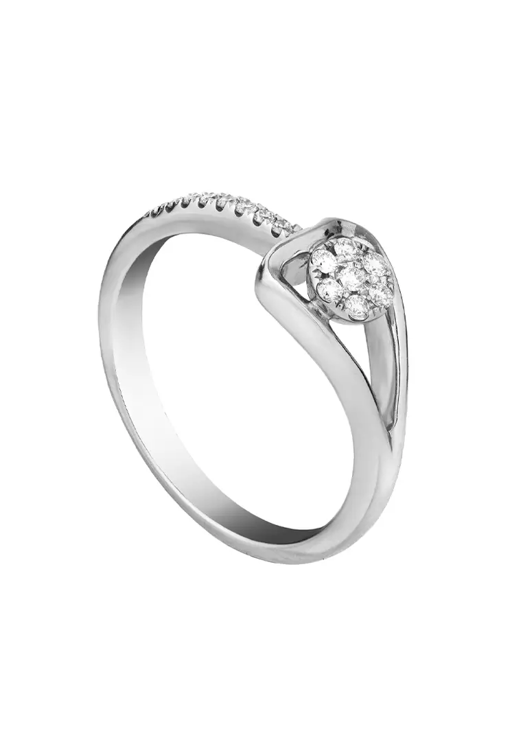 Tomei white gold outlet ring
